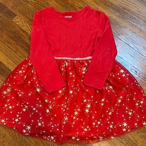 Cat and Jack Christmas Dress size M 7/8